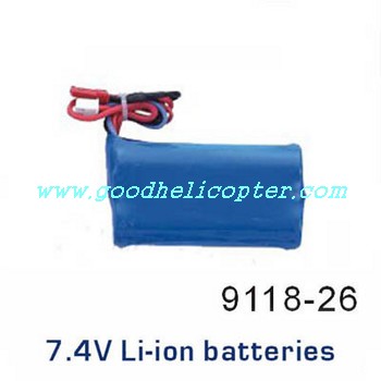 double-horse-9118 helicopter parts battery 7.4V 1300mAh - Click Image to Close